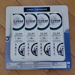 4-Pack CREST Gum Detoxify Toothpaste 4 x 4.07 oz Exp 2027
